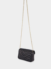 Gucci Black GG Marmont Mini Leather Shoulder Bag