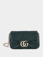 Gucci Green GG Marmont Mini Leather Shoulder Bag
