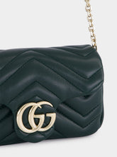Gucci Green GG Marmont Mini Leather Shoulder Bag