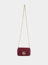 Gucci Rosso Ancora GG Marmont Mini Leather Shoulder Bag