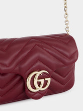Gucci Rosso Ancora GG Marmont Mini Leather Shoulder Bag