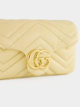 Gucci Light Yellow GG Marmont Mini Shoulder Bag