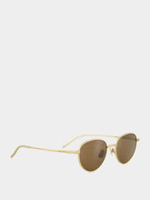 Bottega Veneta Bronze Brown Intrecciato Panthos Sunglasses