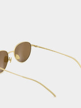 Bottega Veneta Bronze Brown Intrecciato Panthos Sunglasses