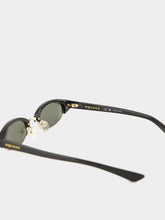 Alexander McQueen Ellipse Sunglasses in Black and Smoke