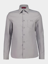 Gucci Light Grey Panama Shirt with Horsebit