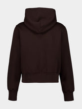 Gucci Dark Brown Cotton Zip Hooded Sweatshirt