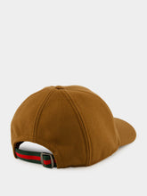 Gucci Brown and Dark Green Gucci Baseball Cap