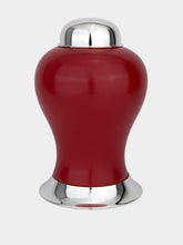 Leitão & Irmão Red Porcelain Pot