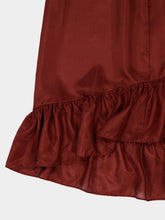 Zimmermann Merlot Aster Silk Maxi Skirt