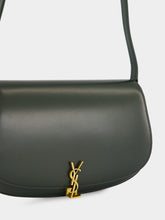 Saint Laurent Mini Voltaire Shoulder Bag in Vert Fonce
