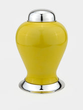 Leitão & Irmão Medium Yellow Porcelain Pot