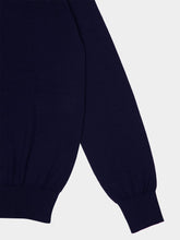 Saint Laurent Dark Blue Wool-Cashmere Turtleneck