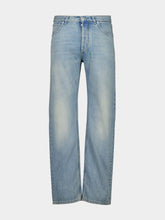 Alexander McQueen Washed Blue Straight-Leg Denim Jeans