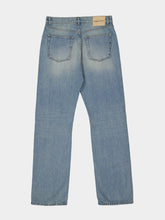 Alexander McQueen Washed Blue Straight-Leg Denim Jeans