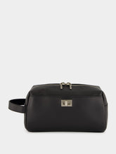 Black Leather Rodeo Toiletry Pouch