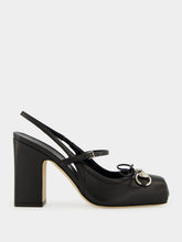 Gucci Black Horsebit Slingback Pumps