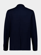 Gucci Dark Blue Cotton Jersey Blazer