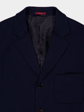 Gucci Dark Blue Cotton Jersey Blazer