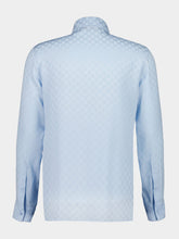 Light Blue GG Silk Jacquard Shirt | HP - Fashion Clinic