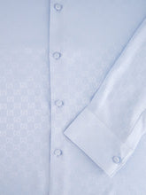 Gucci Light Blue GG Silk Jacquard Shirt
