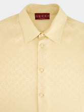 Gucci Beige GG Silk Jacquard Shirt