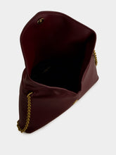 Saint Laurent Dark Ruby Cassandre Leather Chain Pouch