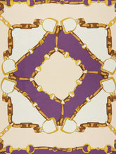 Gucci Shell and Light Purple Bit Rotation Silk Scarf