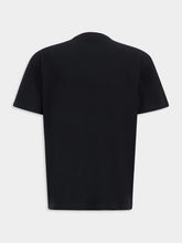 Alexander McQueen Black Flocked McQueen Logo T-Shirt