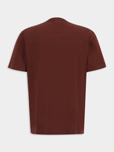 Alexander McQueen Madder Flocked McQueen Logo T-Shirt