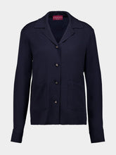 Gucci Blue Long-Sleeved Viscose Shirt