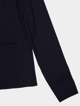 Gucci Blue Long-Sleeved Viscose Shirt