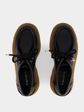 McQueen Black Rover Leather Lug Sole Shoes