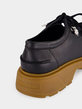 McQueen Black Rover Leather Lug Sole Shoes