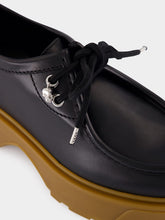 McQueen Black Rover Leather Lug Sole Shoes