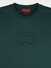 Gucci Green Cotton Crew-Neck Sweatshirt