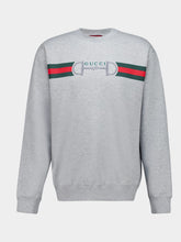 Gucci Grey Sweatshirt with Web and Horsebit