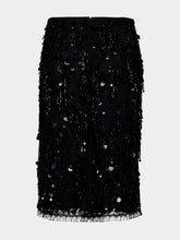 Gucci Black Sequin Embroidered Lace Skirt