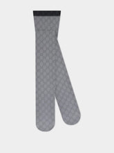 Gucci Black GG Print Stretch Nylon Tights
