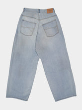 Balenciaga Light Blue Baggy Denim Distressed Jeans