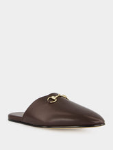 Gucci Dark Brown Leather Horsebit Mule