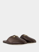 Gucci Dark Brown Leather Horsebit Mule