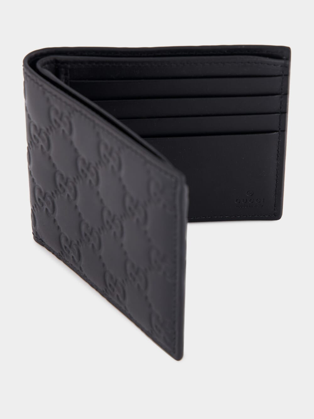 GG emblem bi fold wallet — Black/black — foto 3