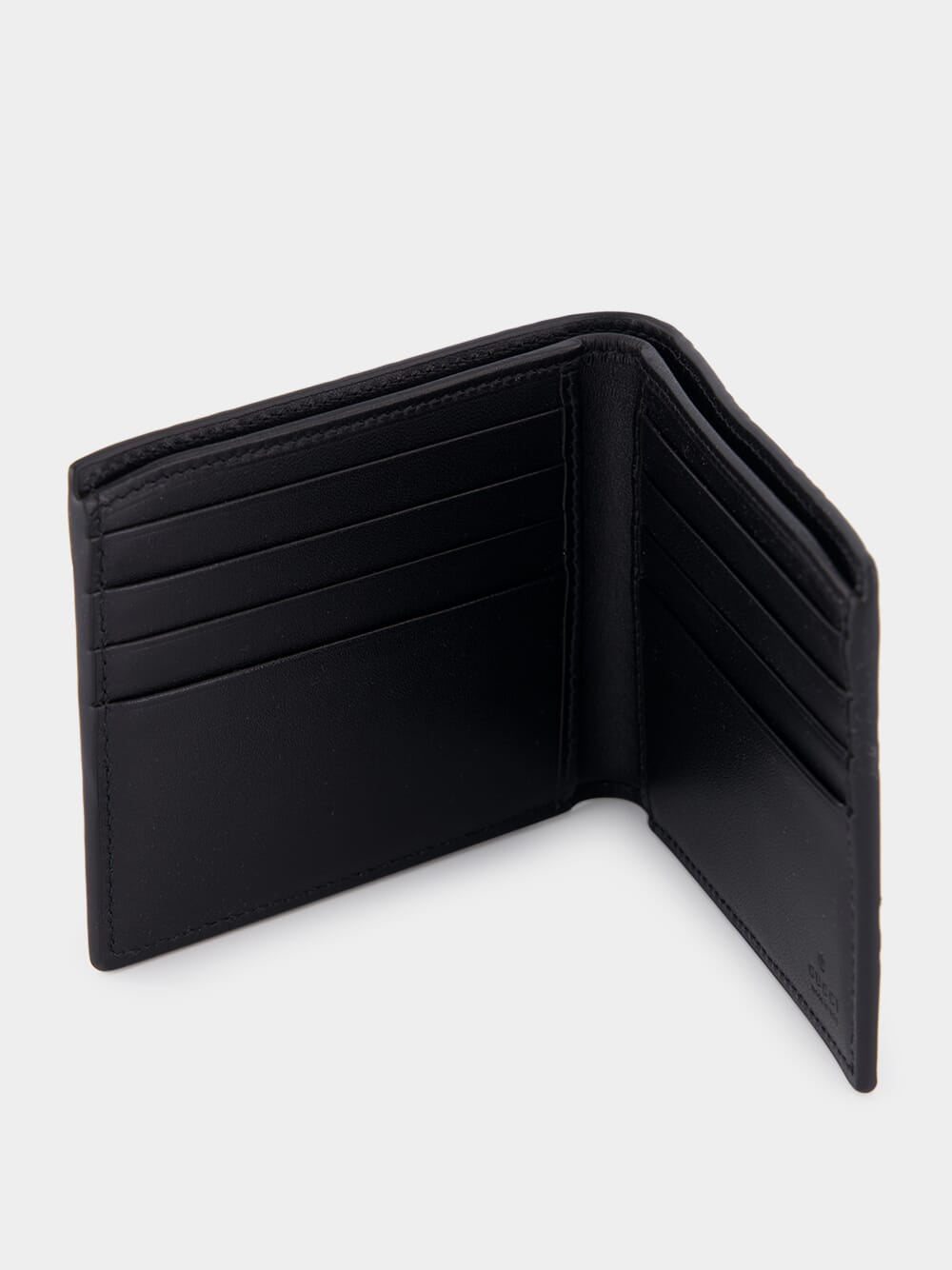 GG emblem bi fold wallet — Black/black — foto 4
