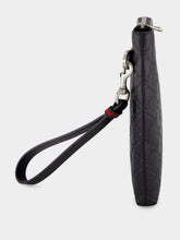 Gucci Black GG Leather Monogram Pouch