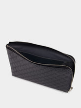 Gucci Black GG Leather Monogram Pouch