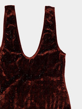 Gucci Brown GG Crystal Embroidered Bodysuit