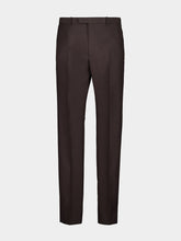Dark Brown Technical Panama Trousers