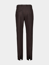 Dark Brown Technical Panama Trousers