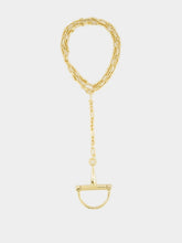 Gold Half Horsebit Necklace